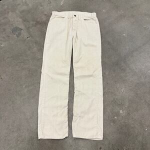 Vintage 70s JCPenney Corduroy Talon Zip Straight Leg Pants Plain Pocket 30x29